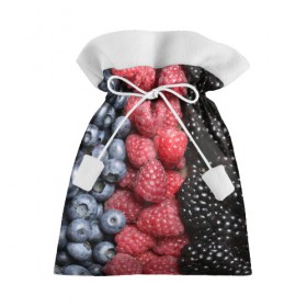 Подарочный 3D мешок с принтом Сочные ягоды в Екатеринбурге, 100% полиэстер | Размер: 29*39 см | богатый урожай | брусника | ерга | земляника | клубника | клюква | малина | морожка | облепиха | рябина | смородина | сок | сочные плоды | фрукты | черника | черноплодка | шиповник | ягоды