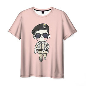 Мужская футболка 3D с принтом SONG JOONG KI в Екатеринбурге, 100% полиэфир | прямой крой, круглый вырез горловины, длина до линии бедер | korea | song joong ki | дорамы. дорама | корейская дорама | корейские дорамы | корея | потомки солнца | сон чжун ки | сон чжунки | чжун ки