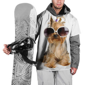 Накидка на куртку 3D с принтом Модница в Екатеринбурге, 100% полиэстер |  | fashion | животное | красавица | лучший друг | модница | няша | очки | причёска | собака | собачка | щенок | щеночек