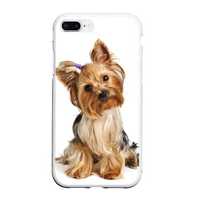 Чехол для iPhone 7Plus/8 Plus матовый с принтом Красотка в Екатеринбурге, Силикон | Область печати: задняя сторона чехла, без боковых панелей | fashion | животное | красавица | лучший друг | модница | няша | причёска | собака | собачка | щенок | щеночек