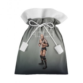 Подарочный 3D мешок с принтом The Rock WWE в Екатеринбурге, 100% полиэстер | Размер: 29*39 см | dwayne johnson | the rock | wwe | рестлинг | спорт
