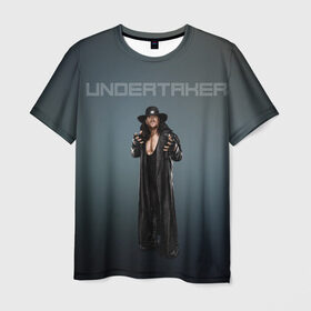 Мужская футболка 3D с принтом Undertaker WWE в Екатеринбурге, 100% полиэфир | прямой крой, круглый вырез горловины, длина до линии бедер | undertaker | wwe | рестлинг | спорт