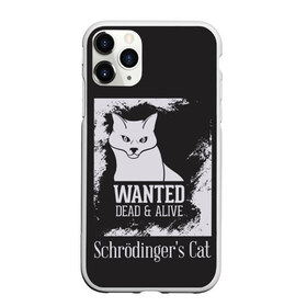 Чехол для iPhone 11 Pro Max матовый с принтом Wanted Cat в Екатеринбурге, Силикон |  | белое | котик | кошка | надписи | новинки | прикольные | рисунок | черное