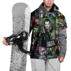Накидка на куртку 3D с принтом Suicide Squad Rick Flag в Екатеринбурге, 100% полиэстер |  | suicide squad | юэль киннаман rick flag
