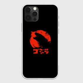 Чехол для iPhone 12 Pro с принтом Godzilla в Екатеринбурге, силикон | область печати: задняя сторона чехла, без боковых панелей | cinema | film | godzilla | monster | годзила | годзилла | кино | монстр | фильм