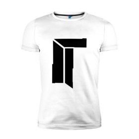Мужская футболка премиум с принтом Titan в Екатеринбурге, 92% хлопок, 8% лайкра | приталенный силуэт, круглый вырез ворота, длина до линии бедра, короткий рукав | 