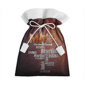 Подарочный 3D мешок с принтом MMA в Екатеринбурге, 100% полиэстер | Размер: 29*39 см | judo | mixed | mma | sambo | wrestling