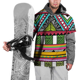 Накидка на куртку 3D с принтом Зимбабве в Екатеринбурге, 100% полиэстер |  | Тематика изображения на принте: африка | орнамент | этнический | этно