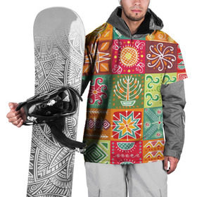 Накидка на куртку 3D с принтом Гвинея-Бисау в Екатеринбурге, 100% полиэстер |  | Тематика изображения на принте: африка | паттерн | разноцветный | этно | яркий