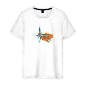 Мужская футболка хлопок с принтом МЧС в Екатеринбурге, 100% хлопок | прямой крой, круглый вырез горловины, длина до линии бедер, слегка спущенное плечо. | emercom | russia | мчс | служба спасения