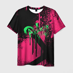 Мужская футболка 3D с принтом cs:go - Neon Revolution в Екатеринбурге, 100% полиэфир | прямой крой, круглый вырез горловины, длина до линии бедер | cs | csgo | го | кс