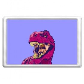 Магнит 45*70 с принтом rex в Екатеринбурге, Пластик | Размер: 78*52 мм; Размер печати: 70*45 | dinosaur | t rex | динозавр | рекс | тирекс
