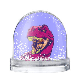 Снежный шар с принтом rex в Екатеринбурге, Пластик | Изображение внутри шара печатается на глянцевой фотобумаге с двух сторон | dinosaur | t rex | динозавр | рекс | тирекс