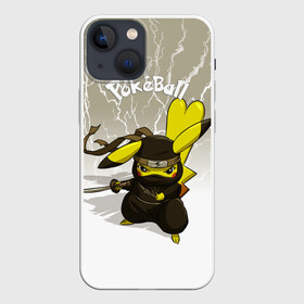 Чехол для iPhone 13 mini с принтом Pikachu в Екатеринбурге,  |  | pikachu | pokeball | pokemon | пикачу | покеболл | покемон
