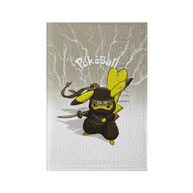 Обложка для паспорта матовая кожа с принтом Pikachu в Екатеринбурге, натуральная матовая кожа | размер 19,3 х 13,7 см; прозрачные пластиковые крепления | pikachu | pokeball | pokemon | пикачу | покеболл | покемон