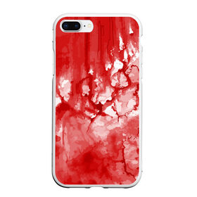 Чехол для iPhone 7Plus/8 Plus матовый с принтом Кровь в Екатеринбурге, Силикон | Область печати: задняя сторона чехла, без боковых панелей | брызги | капли | кровь | ужас | хэллоуин