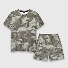 Мужской костюм с шортами 3D с принтом Камуфляж в Екатеринбурге,  |  | army | camo | camouflage | fishing | hunting | армия | камуфляж | маскировка | охота | рыбалка