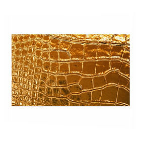 Бумага для упаковки 3D с принтом Золотой Крокодил в Екатеринбурге, пластик и полированная сталь | круглая форма, металлическое крепление в виде кольца | gold | texture | глянец | золото | кожа | крокодил | текстура