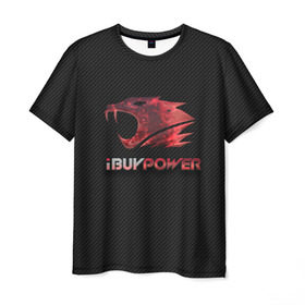 Мужская футболка 3D с принтом cs:go - iBUYPOWER (KATOWICE 2014) в Екатеринбурге, 100% полиэфир | прямой крой, круглый вырез горловины, длина до линии бедер | cs | csgo | го | кс