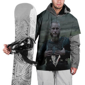 Накидка на куртку 3D с принтом Рагнар Лодброк в Екатеринбурге, 100% полиэстер |  | викинги