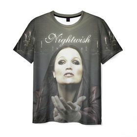 Мужская футболка 3D с принтом Тарья Турунен Nightwish в Екатеринбурге, 100% полиэфир | прямой крой, круглый вырез горловины, длина до линии бедер | Тематика изображения на принте: nightwish | металл | музыка | рок | тарья турунен