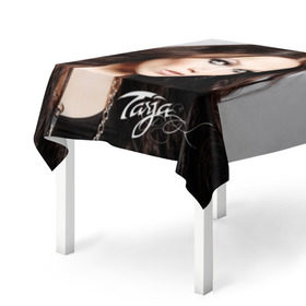 Скатерть 3D с принтом Tarja Turunen Nightwish в Екатеринбурге, 100% полиэстер (ткань не мнется и не растягивается) | Размер: 150*150 см | nightwish | металл | музыка | рок | тарья турунен