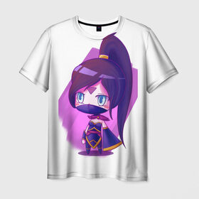 Мужская футболка 3D с принтом Templar Assassin Cute в Екатеринбурге, 100% полиэфир | прямой крой, круглый вырез горловины, длина до линии бедер | Тематика изображения на принте: dota | dota 2 | дота | дотан | раки | темпларка