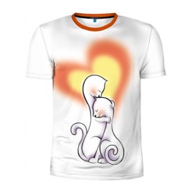 Мужская футболка 3D спортивная с принтом Верность любви в Екатеринбурге, 100% полиэстер с улучшенными характеристиками | приталенный силуэт, круглая горловина, широкие плечи, сужается к линии бедра | арт | краска | лето | лучи | любовь | рисунки | свет | цветы