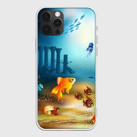 Чехол для iPhone 12 Pro Max с принтом Золотая рыбка в Екатеринбурге, Силикон |  | Тематика изображения на принте: вода | водоросли | море | подводный мир | природа | рыба | рыбка | туризм