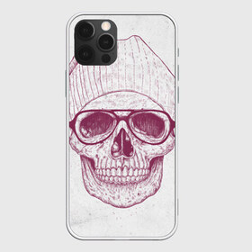 Чехол для iPhone 12 Pro Max с принтом Cool Skull в Екатеринбурге, Силикон |  | красивый | крутой | очки | рисунок | узор | череп