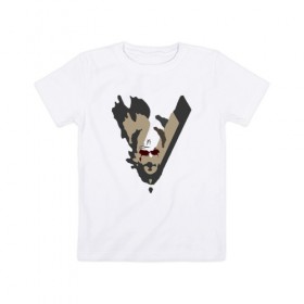 Детская футболка хлопок с принтом Викинги. Флоки в Екатеринбурге, 100% хлопок | круглый вырез горловины, полуприлегающий силуэт, длина до линии бедер | 