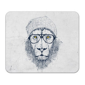 Коврик прямоугольный с принтом Cool Lion в Екатеринбурге, натуральный каучук | размер 230 х 185 мм; запечатка лицевой стороны | красивый | крутой | лев | львица | очки | рисунок | узор