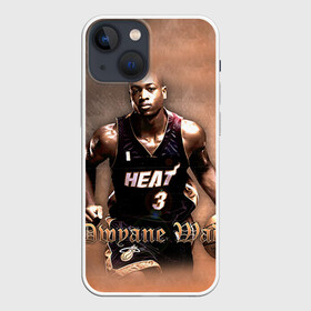 Чехол для iPhone 13 mini с принтом Баскетболист Dwyane Wade в Екатеринбурге,  |  | chicago bulls | баскетбол | буллз | дуэйн уэйд | нба | чикаго