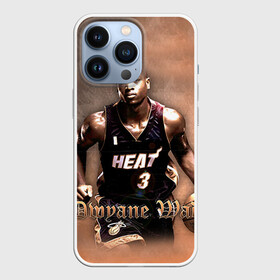 Чехол для iPhone 13 Pro с принтом Баскетболист Dwyane Wade в Екатеринбурге,  |  | chicago bulls | баскетбол | буллз | дуэйн уэйд | нба | чикаго