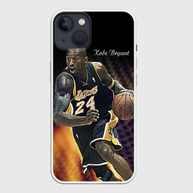 Чехол для iPhone 13 с принтом Kobe Bryant в Екатеринбурге,  |  | kobe bryant | lakers | los angeles lakers | nba. | баскетбол | баскетболист | коби брайант | лайкерс | лос анджелес лейкерс | нба