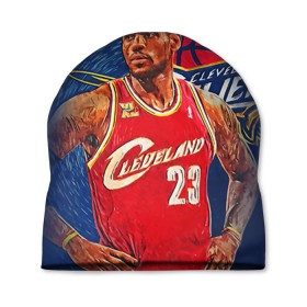 Шапка 3D с принтом LeBron James в Екатеринбурге, 100% полиэстер | универсальный размер, печать по всей поверхности изделия | cleveland cavaliers | lebron james | nba. | баскетбол | баскетболист | джеймс леброн | кливленд кавальерс | нба