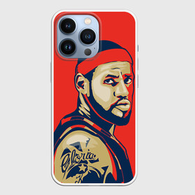 Чехол для iPhone 13 Pro с принтом LeBron James в Екатеринбурге,  |  | Тематика изображения на принте: cleveland cavaliers | lebron james | nba. | баскетбол | баскетболист | джеймс леброн | кливленд кавальерс | нба