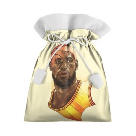 Подарочный 3D мешок с принтом LeBron James в Екатеринбурге, 100% полиэстер | Размер: 29*39 см | Тематика изображения на принте: cleveland cavaliers | lebron james | nba. | баскетбол | баскетболист | джеймс леброн | кливленд кавальерс | нба