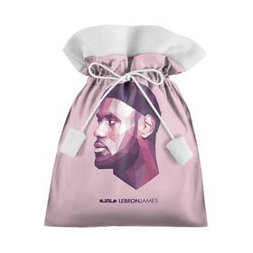 Подарочный 3D мешок с принтом LeBron James в Екатеринбурге, 100% полиэстер | Размер: 29*39 см | cleveland cavaliers | lebron james | nba. | баскетбол | баскетболист | джеймс леброн | кливленд кавальерс | нба