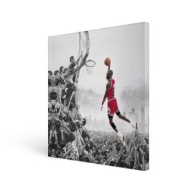 Холст квадратный с принтом Michael Jordan в Екатеринбурге, 100% ПВХ |  | Тематика изображения на принте: chicago bulls | michael jeffrey jordan | nba. | баскетбол | баскетболист | вашингтон уизардс | майкл джордан | нба | чикаго | чикаго буллз
