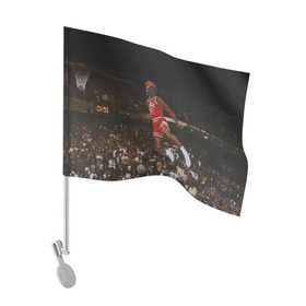 Флаг для автомобиля с принтом Michael Jordan в Екатеринбурге, 100% полиэстер | Размер: 30*21 см | chicago bulls | michael jeffrey jordan | nba. | баскетбол | баскетболист | вашингтон уизардс | майкл джордан | нба | чикаго | чикаго буллз