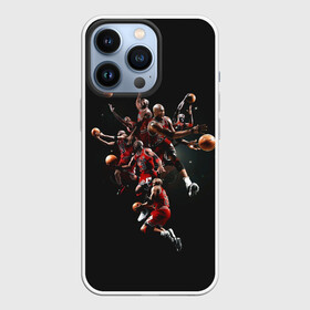 Чехол для iPhone 13 Pro с принтом Michael Jordan в Екатеринбурге,  |  | Тематика изображения на принте: chicago bulls | michael jeffrey jordan | nba. | баскетбол | баскетболист | вашингтон уизардс | майкл джордан | нба | чикаго | чикаго буллз