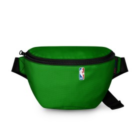 Поясная сумка 3D с принтом Boston Celtics в Екатеринбурге, 100% полиэстер | плотная ткань, ремень с регулируемой длиной, внутри несколько карманов для мелочей, основное отделение и карман с обратной стороны сумки застегиваются на молнию | boston celtics | бостон | бостон селтикс | нба | селтикс