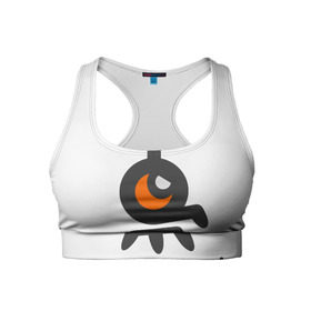 Женский спортивный топ 3D с принтом Атомный Самовар в Екатеринбурге, 82% полиэстер, 18% спандекс Ткань безопасна для здоровья, позволяет коже дышать, не мнется и не растягивается |  | злой иван | иван победа | самовар | укрослов
