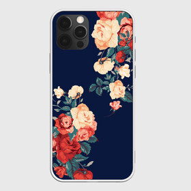 Чехол для iPhone 12 Pro с принтом Fashion flowers в Екатеринбурге, силикон | область печати: задняя сторона чехла, без боковых панелей | fashion | flower | мода | фэшн | цветы