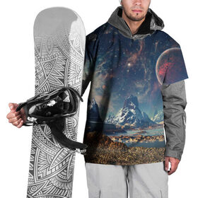 Накидка на куртку 3D с принтом Космос в Екатеринбурге, 100% полиэстер |  | Тематика изображения на принте: space | галактика | горы | звёзды | космонавт | космос | планеты