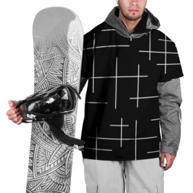 Накидка на куртку 3D с принтом Geometric (2) в Екатеринбурге, 100% полиэстер |  | Тематика изображения на принте: geometric | белый | геометрик | линии | текстура | чёрный