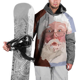 Накидка на куртку 3D с принтом Санта Клаус в стиле WPAP в Екатеринбурге, 100% полиэстер |  | Тематика изображения на принте: веселье | дед мороз | новый год | праздник | санта