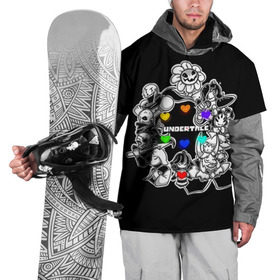 Накидка на куртку 3D с принтом Undertale 2 в Екатеринбурге, 100% полиэстер |  | альфис | андайн | андертейл | асгор | дримурр | меттатон | папирус | подземелье | санс | ториэль | флауи | фриск