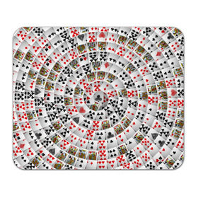 Коврик прямоугольный с принтом Игральные карты 3 в Екатеринбурге, натуральный каучук | размер 230 х 185 мм; запечатка лицевой стороны | Тематика изображения на принте: карты | настольные игры | пасьянс | покер